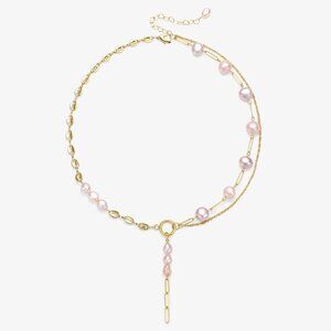 Stationary Design Fresh Water Pearl Necklace